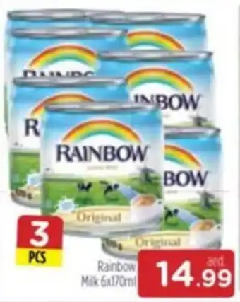 Al Madina Rainbow Milk 6x170ml offer