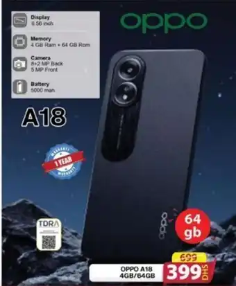 Grand Hyper Market OPPO A18 4GB/64GB offer