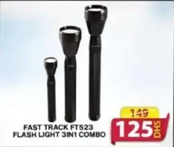 Grand Hyper Market FAST TRACK FT523 FLASH LIGHT 3IN1 COMBO offer