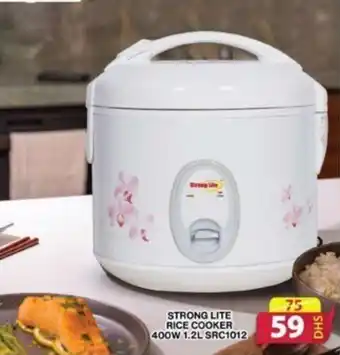 Grand Hyper Market STRONG LITE RICE COOKER 400W 1.2L SRC1012 offer