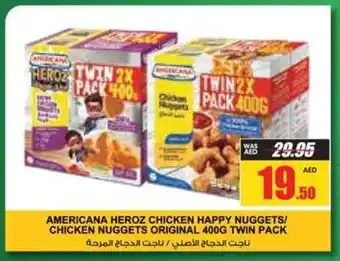 Armed forces cooperative society AMERICANA HEROZ CHICKEN HAPPY NUGGETS/ CHICKEN NUGGETS ORIGINAL 400G TWIN PACK offer