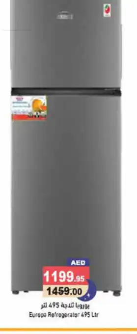 Aswaq Ramez Europa Refrogerator 495 Ltr offer