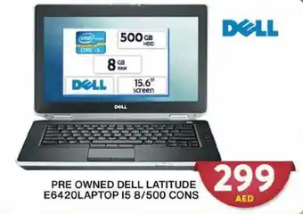 Grand Hyper Market PRE OWNED DELL LATITUDE E6420LAPTOP 15 8/500 CONS offer