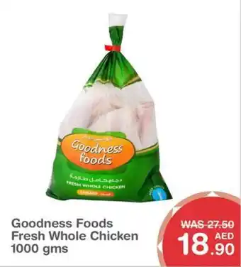 Choithrams Goodness Foods Fresh Whole Chicken 1000 gms offer