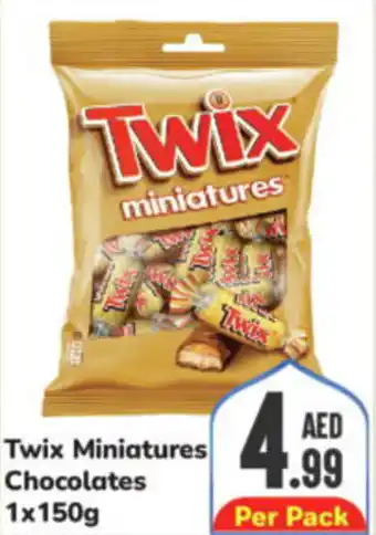 Day To Day Twix Miniatures Chocolates 1x150g offer