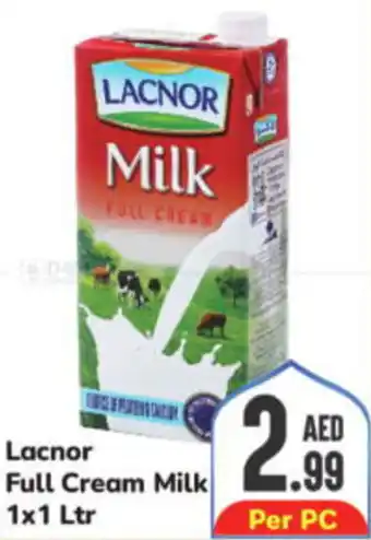 Day To Day Lacnor Full Cream Milk 1x1 Ltr offer
