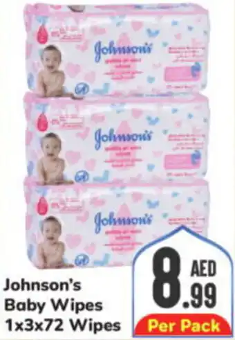 Day To Day Johnson's Baby Wipes 1x3x72 Wipes offer