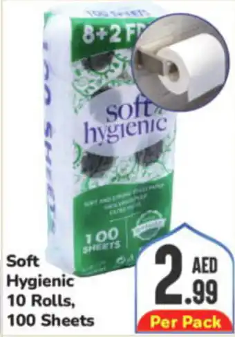 Day To Day Soft Hygienic 10 Rolls, 100 Sheets offer