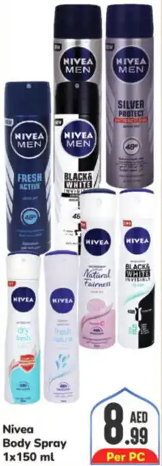 Day To Day Nivea Body Spray 1x150 ml offer