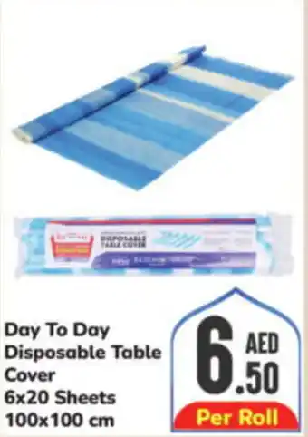 Day To Day Disposable Table Cover 6x20 Sheets 100x100 cm offer