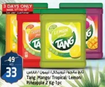 Safari Hypermarket Tang Mango/Tropical/Lemon/ Pineapple 2 Kg-1pc offer
