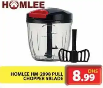 Grand Hyper Market HOMLEE HM-2098 PULL CHOPPER 5BLADE offer