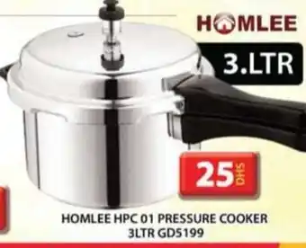 Grand Hyper Market HOMLEE HPC 01 PRESSURE COOKER 3LTR GD5199 offer