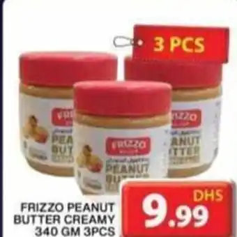 Grand Hyper Market FRIZZO PEANUT BUTTER CREAMY 340 GM 3PCS offer