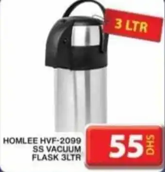 Grand Hyper Market HOMLEE HVF-2099 SS VACUUM FLASK 3LTR offer