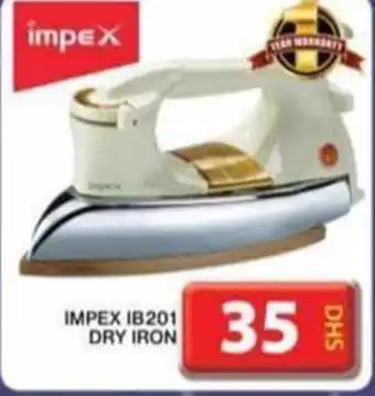 Grand Hyper Market IMPEX IB201 DRY IRON offer