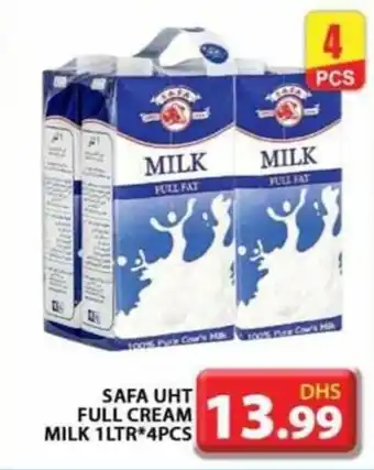 Grand Hyper Market SAFA UHT FULL CREAM MILK 1LTR 4PCS offer