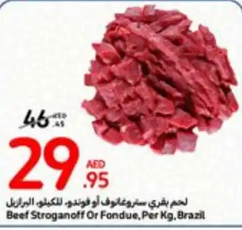 Carrefour Beef Stroganoff Or Fondue, Per Kg offer