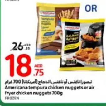 Carrefour Americana tempura chicken nuggets or air fryer chicken nuggets 700g offer