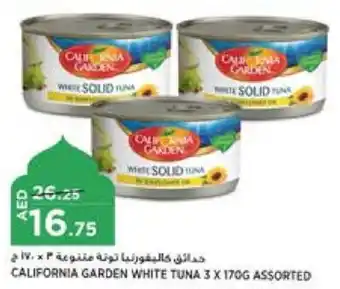 Aswaaq CALIFORNIA GARDEN WHITE TUNA 3 X 170G ASSORTED offer