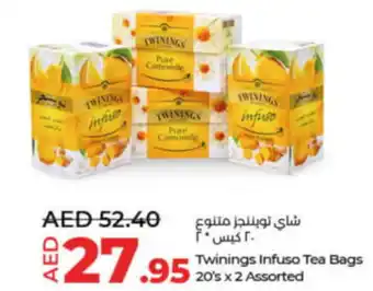 Lulu Hypermarket Twinings Infuso Tea Bags 20's x 2 Assorted offer