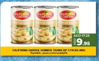 Lulu Hypermarket CALIFORNIA GARDEN HOMMOS TAHINA DIP 3PACKS 400G offer