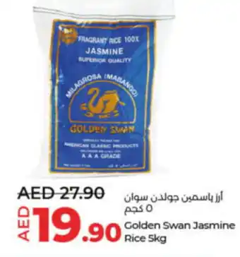Lulu Hypermarket Golden Swan Jasmine Rice 5kg offer