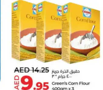 Lulu Hypermarket Green's Corn Flour 400gm x 3 offer