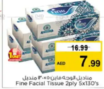 Nesto Fine Facial Tissue 2ply 5x130's offer