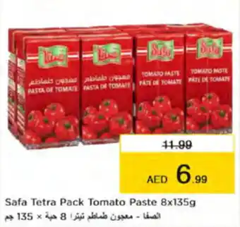 Nesto Safa Tetra Pack Tomato Paste 8x135g offer