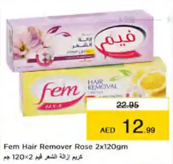 Nesto Fem Hair Remover Rose 2x120gm offer