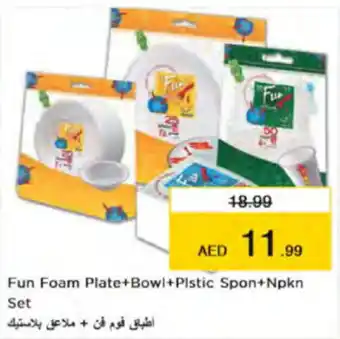 Nesto Fun Foam Plate+Bowl+Plstic Spon+Npkn Set offer