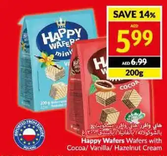 Viva Happy Wafers Wafers with Cocoa/ Vanilla/ Hazelnut Cream 200g offer