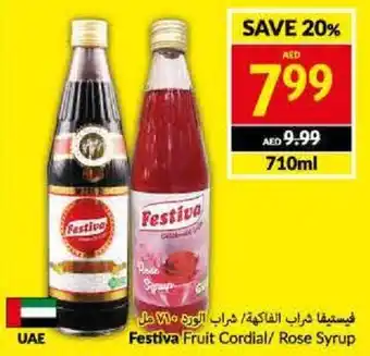 Viva Festiva Fruit Cordial/ Rose Syrup 710ml offer