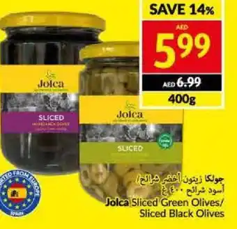 Viva Jolca Sliced Green Olives/ Sliced Black Olives 400g offer