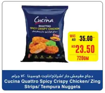 Megamart Cucina Quattro Spicy Crispy Chicken/ Zing Strips/Tempura Nuggets offer
