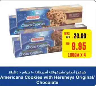 Megamart Americana Cookies with Hersheys Original / Chocolate 100gm x 4 offer