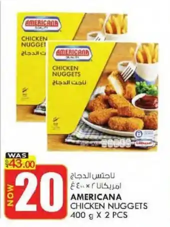 KM Trading AMERICANA CHICKEN NUGGETS 400 g X 2 PCS offer