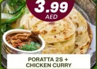 Grand Mall Sharjah PORATTA 2S+ CHICKEN CURRY offer