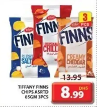 Grand Mall Sharjah TIFFANY FINNS CHIPS ASRTD 85GM 3PCS offer
