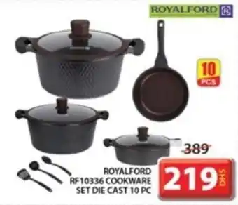 Grand Mall Sharjah ROYALFORD RF10336 COOKWARE SET DIE CAST 10 PC offer