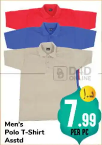 Day To Day Mens Polo T Shirt Asstd offer