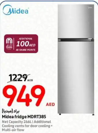 Carrefour Midea fridge MDRT385 offer