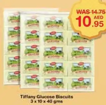 Choithrams Tiffany Glucose Biscuits 3 x 10 x 40 gms offer