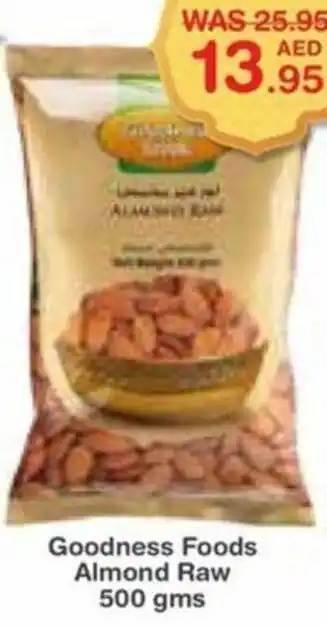 Choithrams Goodness Foods Almond Raw 500 gms offer