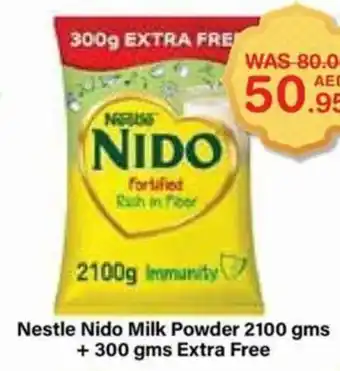 Choithrams Nestle Nido Milk Powder 2100 gms + 300 gms Extra Free offer