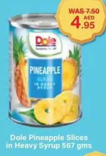 Choithrams Dole Pineapple Slices in Heavy Syrup 567 gms offer