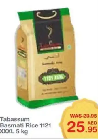 Choithrams Tabassum Basmati Rice 1121 XXXL 5 kg offer