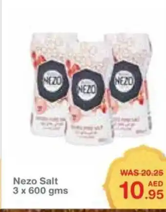 Choithrams Nezo Salt 3 x 600 gms offer