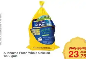 Choithrams Al Khazna Fresh Whole Chicken 1000 gms offer